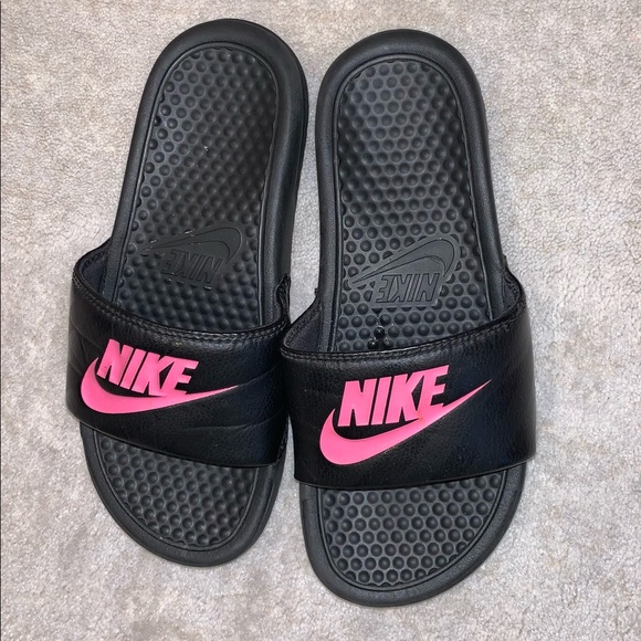 NIKE black flip flops sandals pool slides women’s size 6 - Picture 11 of 14
